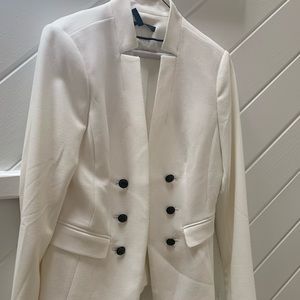 WHBM White Blazer Size 8 NWT